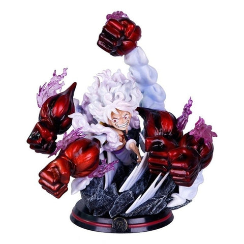 Mô Hình OnePiece Luffy nika gear 5 ( tay đỏ ) 5 đấm siêu đẹp