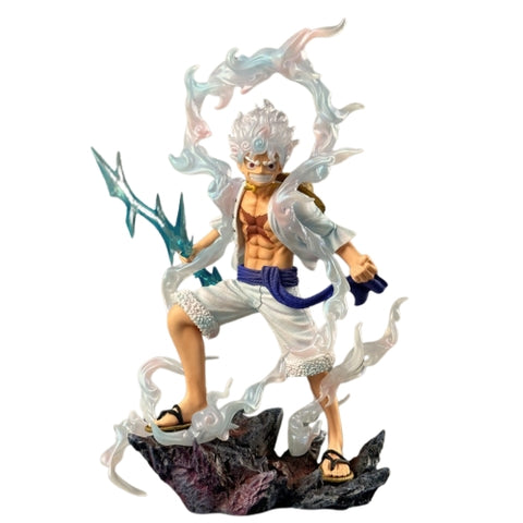 Mô hình OnePiece Luffy gear 5 đứng đá tay cầm sét
