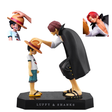 Mô hình đồ chơi - Luffy và Shanks tóc đỏ -  One Piece