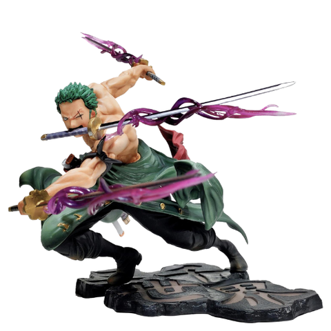 Mô hình đồ chơi - Zoro 3000 thế giới có 2 đầu 3 vòng hắc kiếm -  One Piece