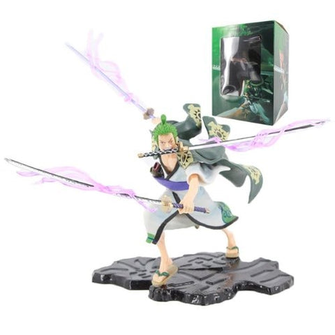 Mô hình đồ chơi - Zoro Wano mẫu mới 3 vòng hắc kiếm -  One Piece