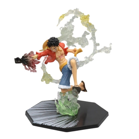 ( Hàng thường) Mô hình Luffy gear 2 haki hàng thường đế không chữ - Bộ Fzero  - ONE PIECE