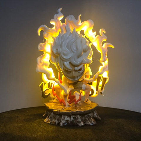 Mô Hình OnePiece Luffy nika gear 5 trạng thái chiến đấu chế led siêu ngầu