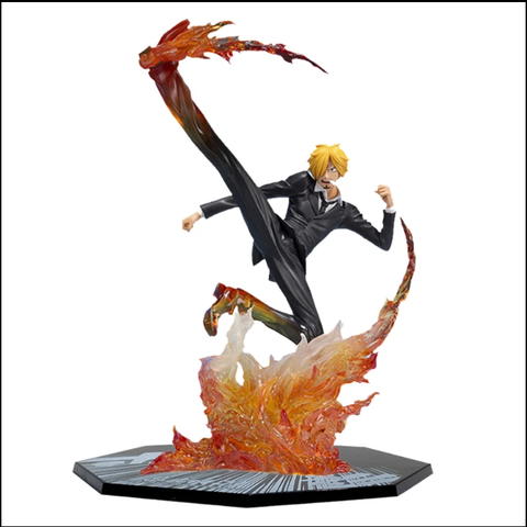 ( Hàng Thường ) Mô hình Sanji  đế không có chữ  Cao 16cm - Bộ Fzero - One Piece