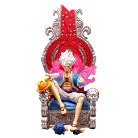 Mô Hình OnePiece Luffy nika gear 5 ngồi ghế Im sama