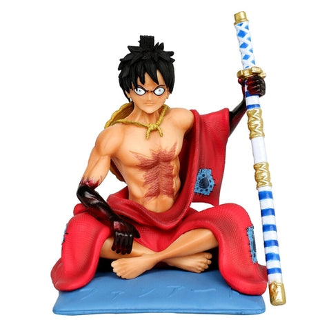 Mô Hình OnePiece Luffy Wano ngồi cầm kiếm - 10cm