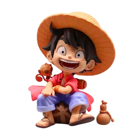 Mô Hình One Piece Luffy AI Chibi ngồi