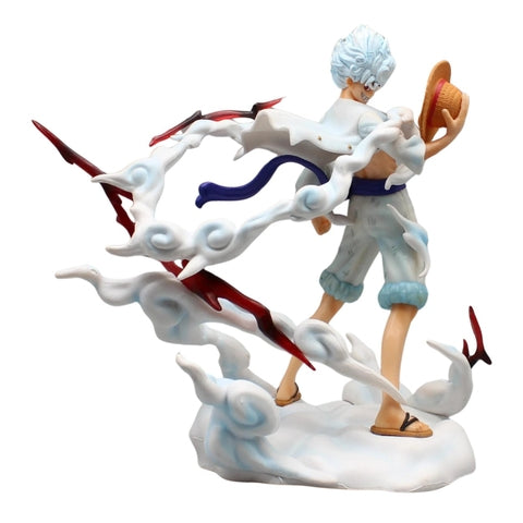 Mô Hình OnePiece Luffy Gear 5 đứng cầm nón rơm